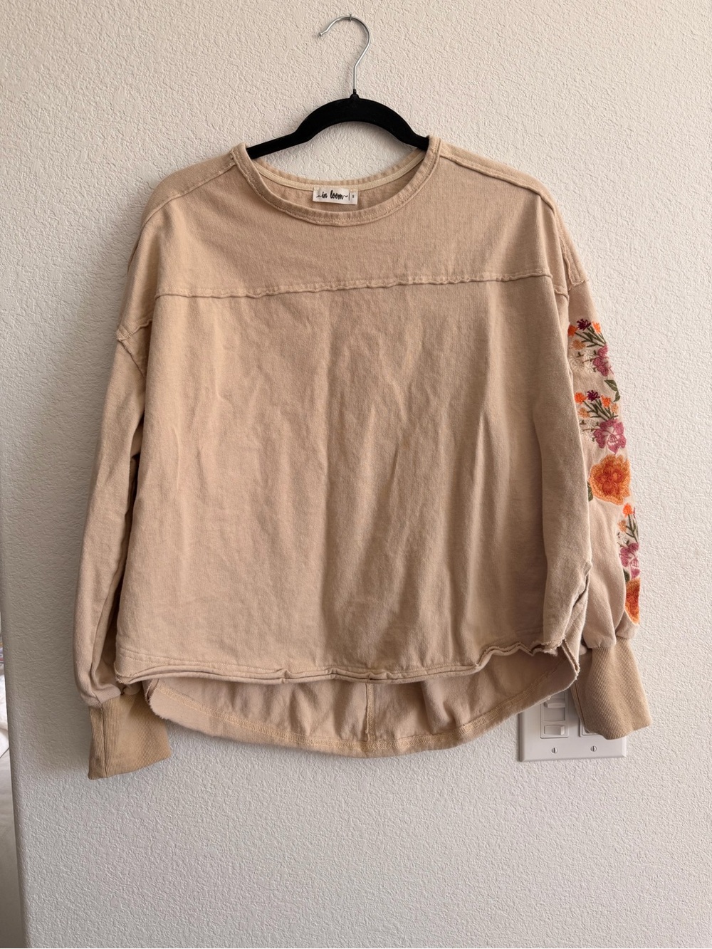 In Loom long sleeve Embroidered